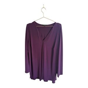Universal Standard Column V-Neck Tunic Amethyst Purple‎ Size S (14-16)